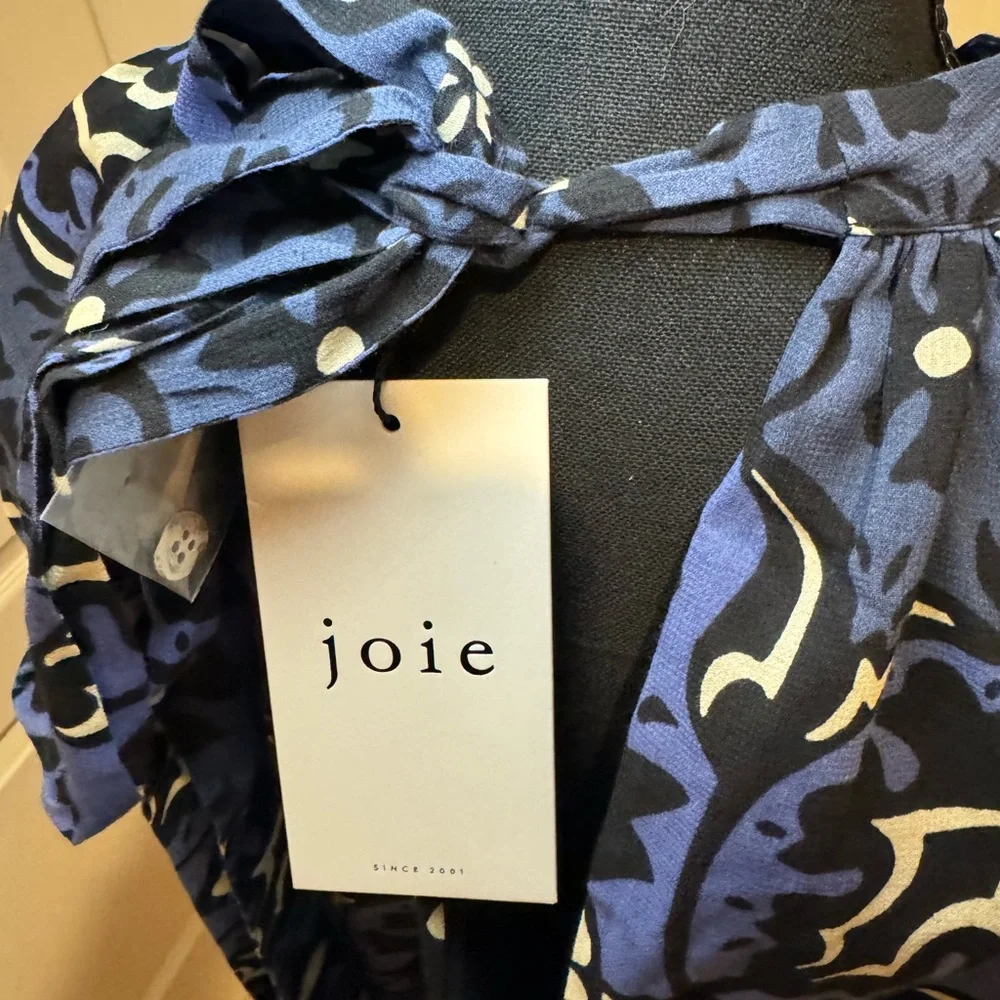NWT Joie (REVOLVE) Zariah Printed Cotton Mini Dress Spring Babydoll‎ Summer